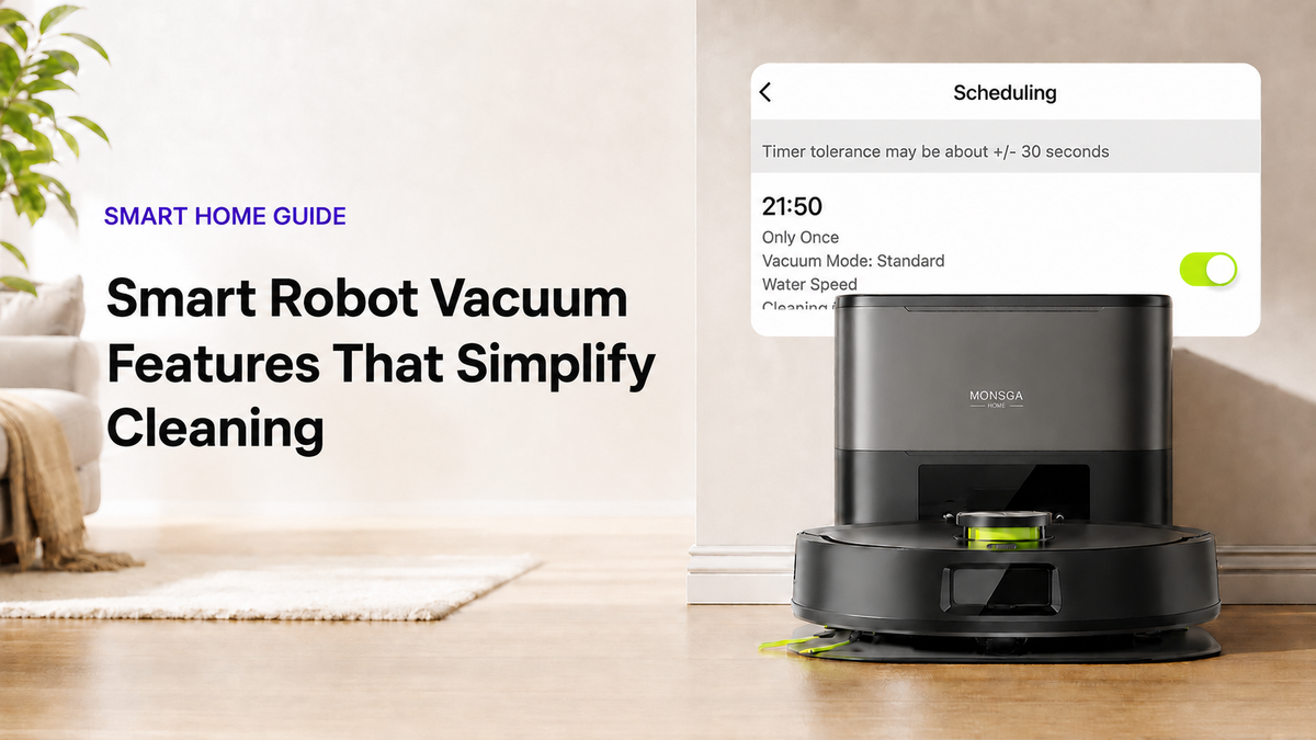 Fonctions intelligentes des aspirateurs robots qui simplifient le nettoyage