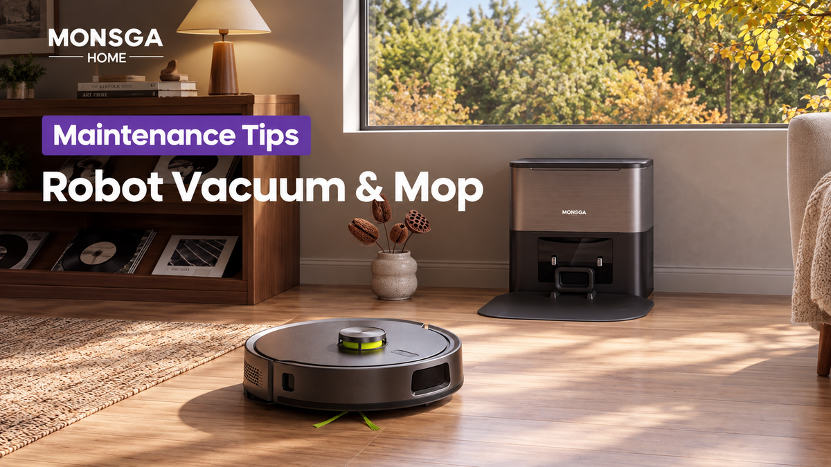 Monthly Maintenance Guide for Your MONSGA Robot Vacuum & Mop