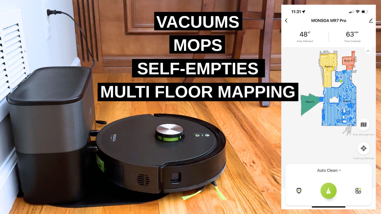 MONSGA MR7 PRO Robot Vacuum Full Review & Test