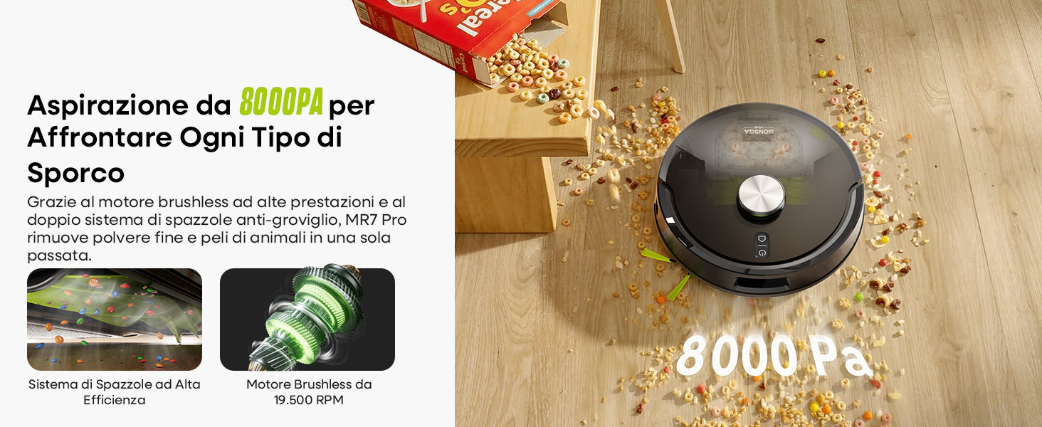 MONSGA MR7 PRO Materiali di Consumo e Accessori per la Pulizia prestazioni di pulizia e manutenzione 4