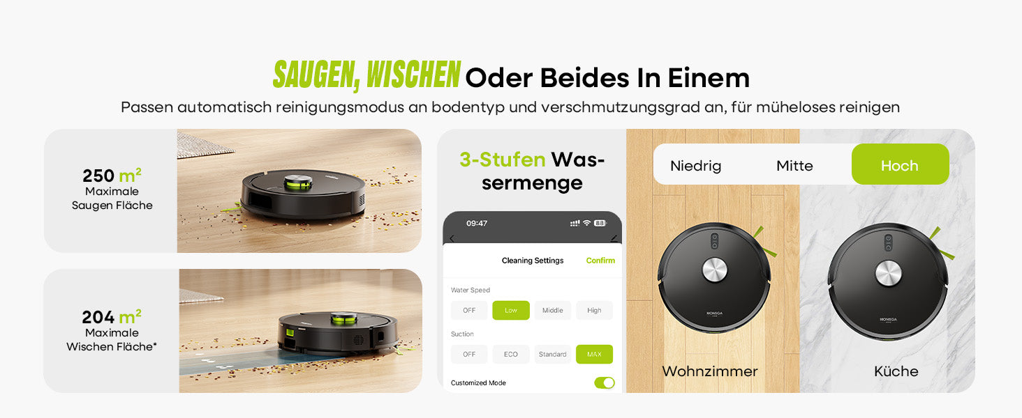 MONSGA MR7 PRO Sonstiges Zubehör reinigung im ganzen zuhause 3