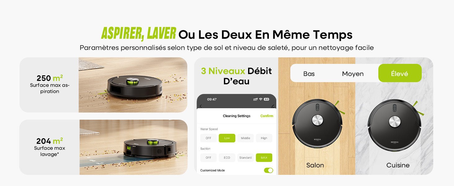 Consommables et accessoires MONSGA MR7 PRO nettoyage de toute la maison 3
