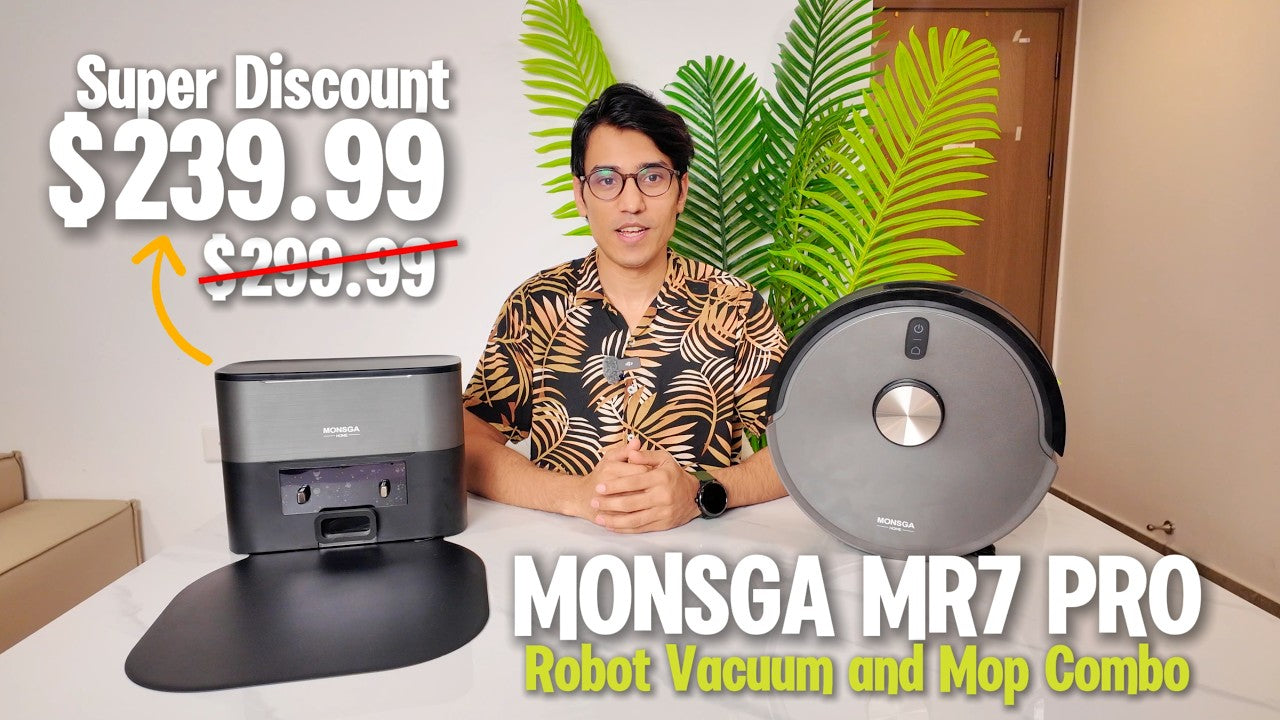 I Tested The Best Robot Vacuum Under $230 with Flagship Features! | MONSGA MR7 PRO
