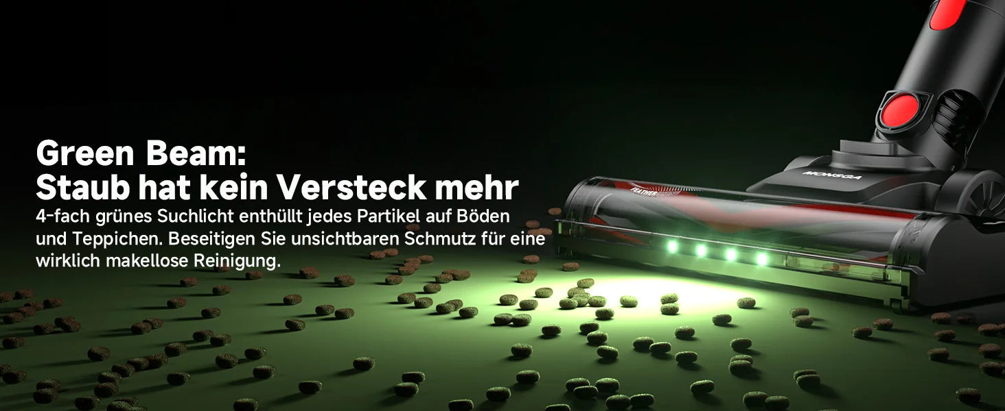 MONSGA MV3 Zubehör Bürstenkopf und Stiel/Teleskoprohr  3