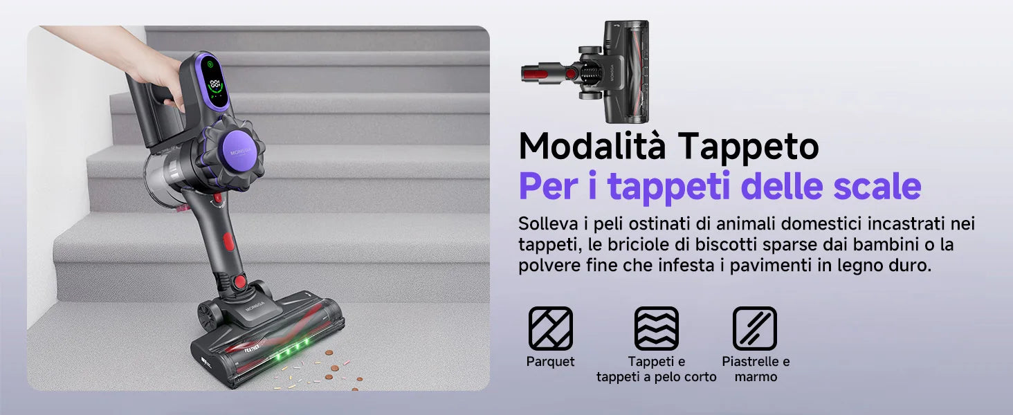 MONSGA MV3 Accessori testina e manico/tubo  1