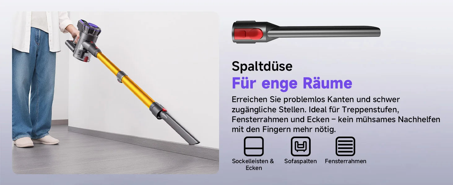 MONSGA MV3 Zubehör Bürstenkopf und Stiel/Teleskoprohr  2