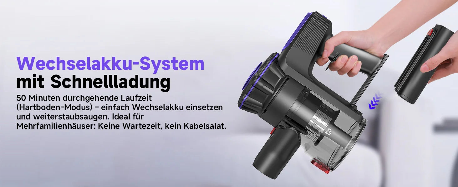 MONSGA MV3 Zubehör Bürstenkopf und Stiel/Teleskoprohr  4